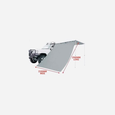 Paroi auvent latéral 2m x 2,90m ( grise )